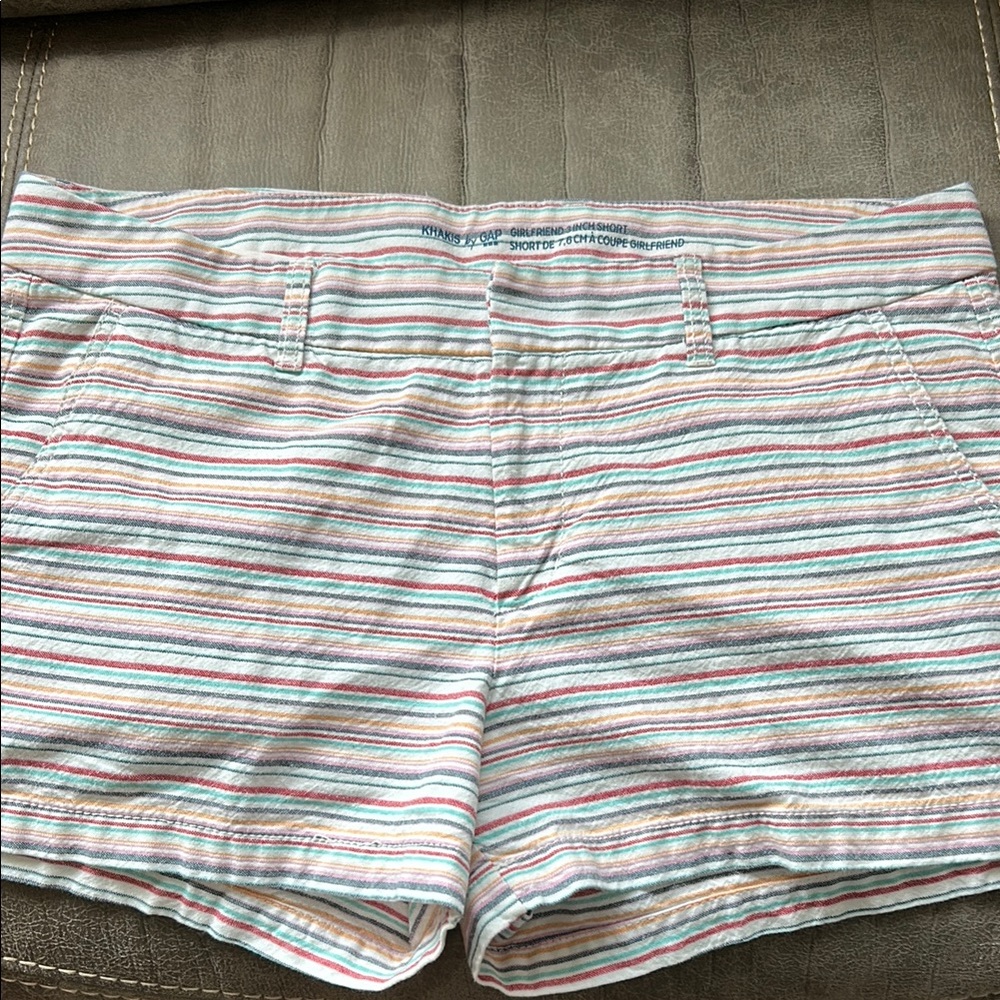 GAP Pink and Blue Bermuda Shorts Lightweight Cotton